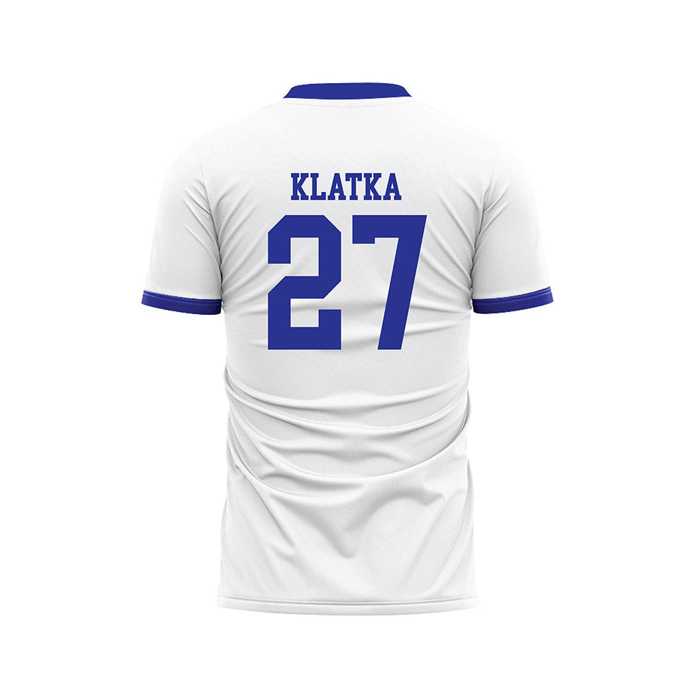 Westfield State - NCAA Men's Soccer : Owen Klatka - White Soccer Jersey-1
