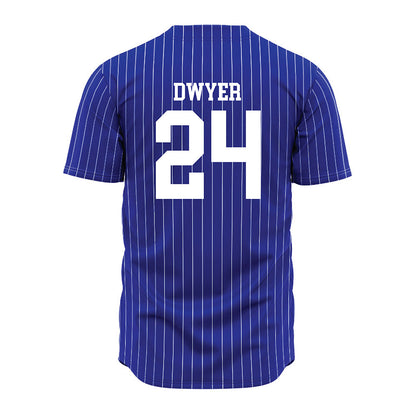 Westfield State - NCAA Softball : Lyla Dwyer - Blue Pinstripe Jersey-1