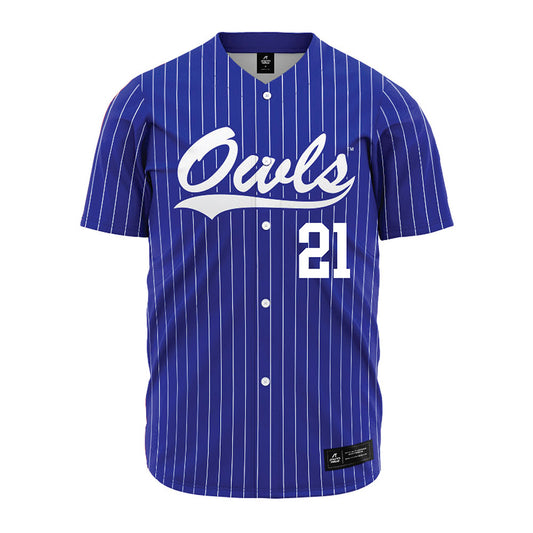 Westfield State - NCAA Softball : Mia Alfonso - Blue Pinstripe Jersey-0