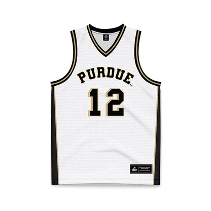 Purdue - NCAA Women's Basketball : Aysia Proctor - White Basketball Jersey-0