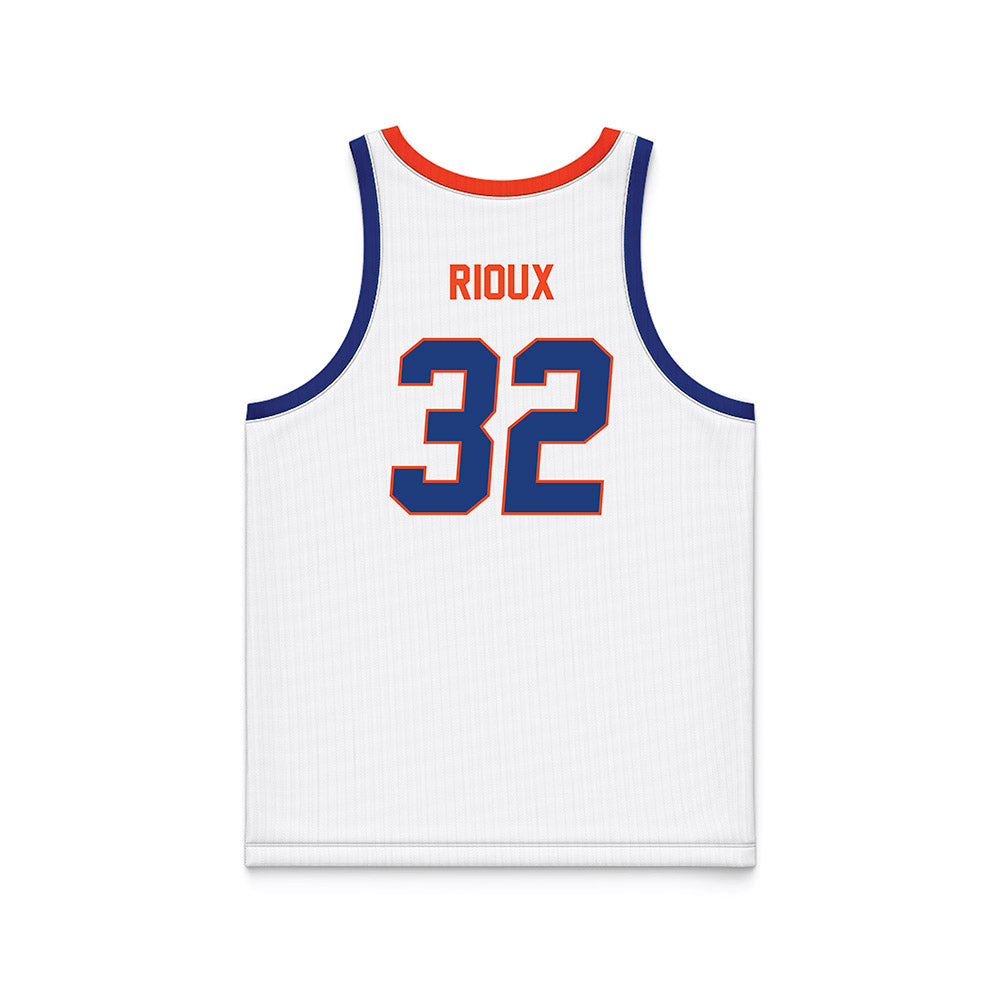 Florida - NCAA Men's Basketball : Olivier Rioux - White Basketball Jersey-1