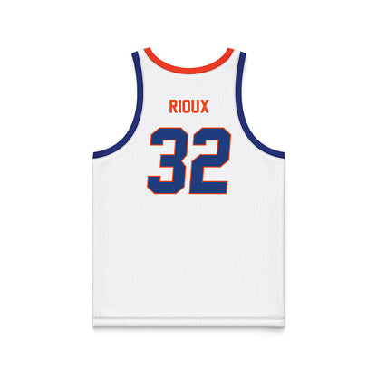 Florida - NCAA Men's Basketball : Olivier Rioux - White Basketball Jersey-1