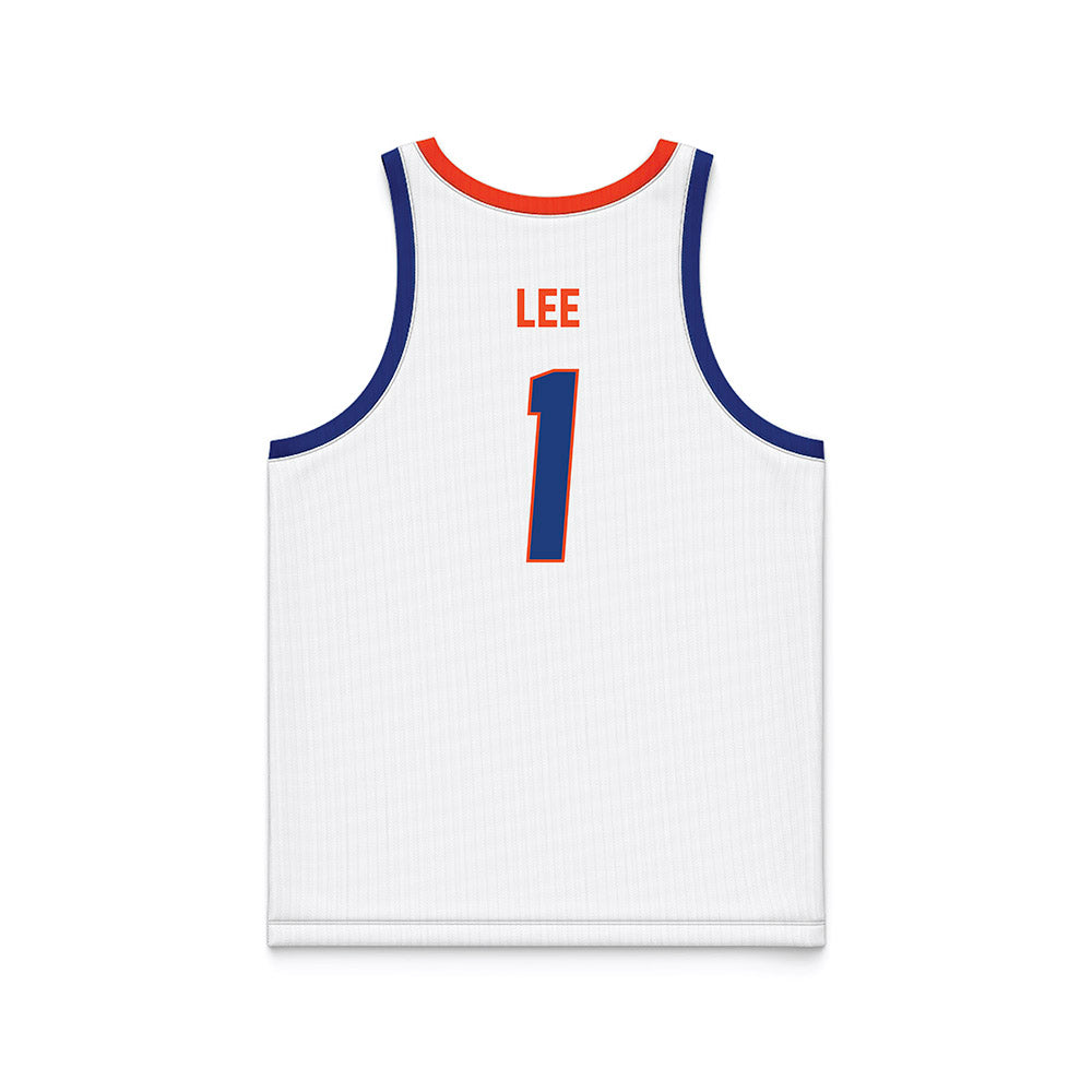 Florida - NCAA Men's Basketball : Xaivian Lee - White Basketball Jersey-1
