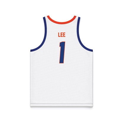 Florida - NCAA Men's Basketball : Xaivian Lee - White Basketball Jersey-1
