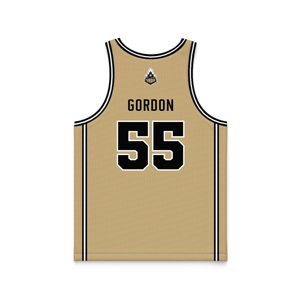 Purdue - NCAA Women's Basketball : Avery Gordon - Gold Basketball Jersey-1