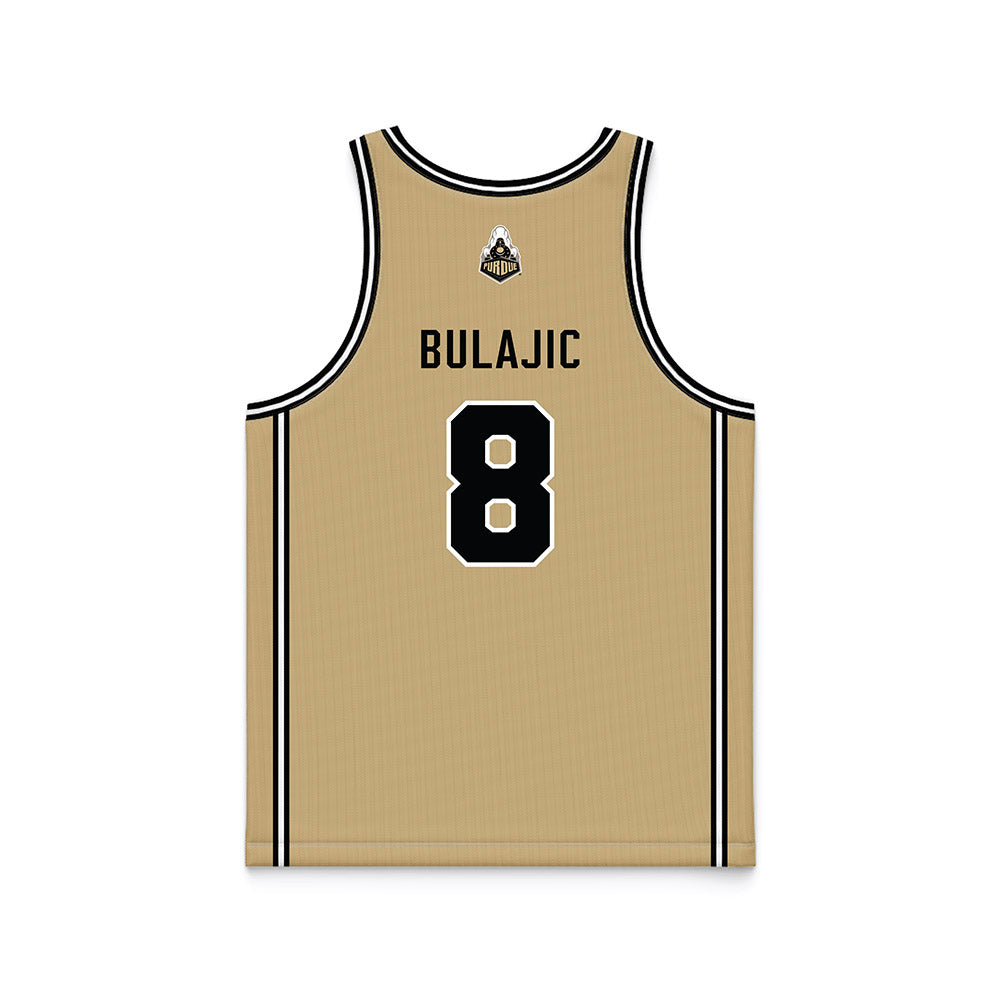 Purdue - NCAA Women's Basketball : Jelena Bulajic - Gold Basketball Jersey-1