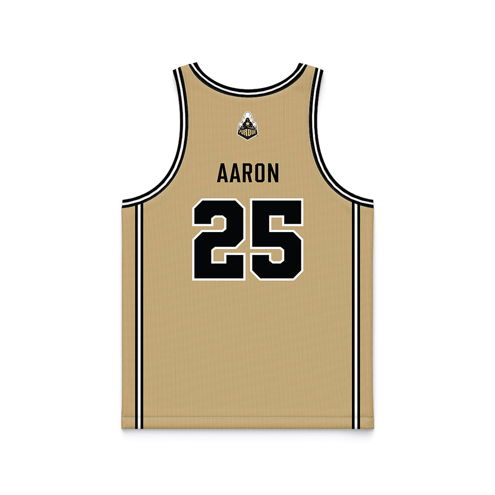 Purdue - NCAA Women's Basketball : Averi Aaron - Gold Basketball Jersey-1