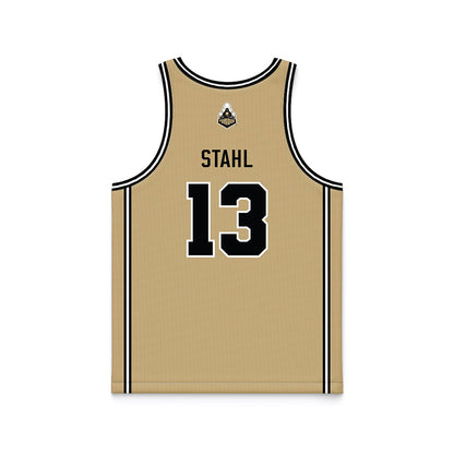Purdue - NCAA Women's Basketball : Saige Stahl - Gold Basketball Jersey-1