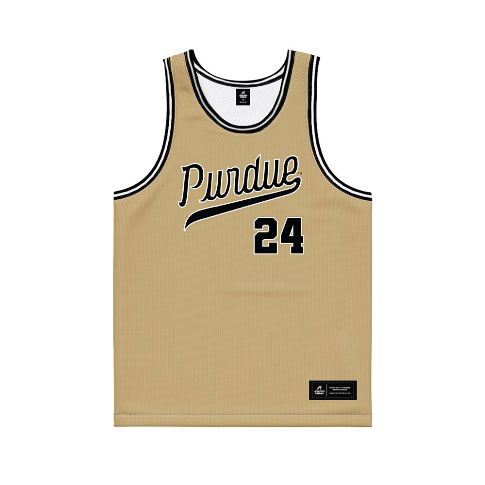 Purdue - NCAA Women's Basketball : Carley Barrett - Gold Basketball Jersey-0