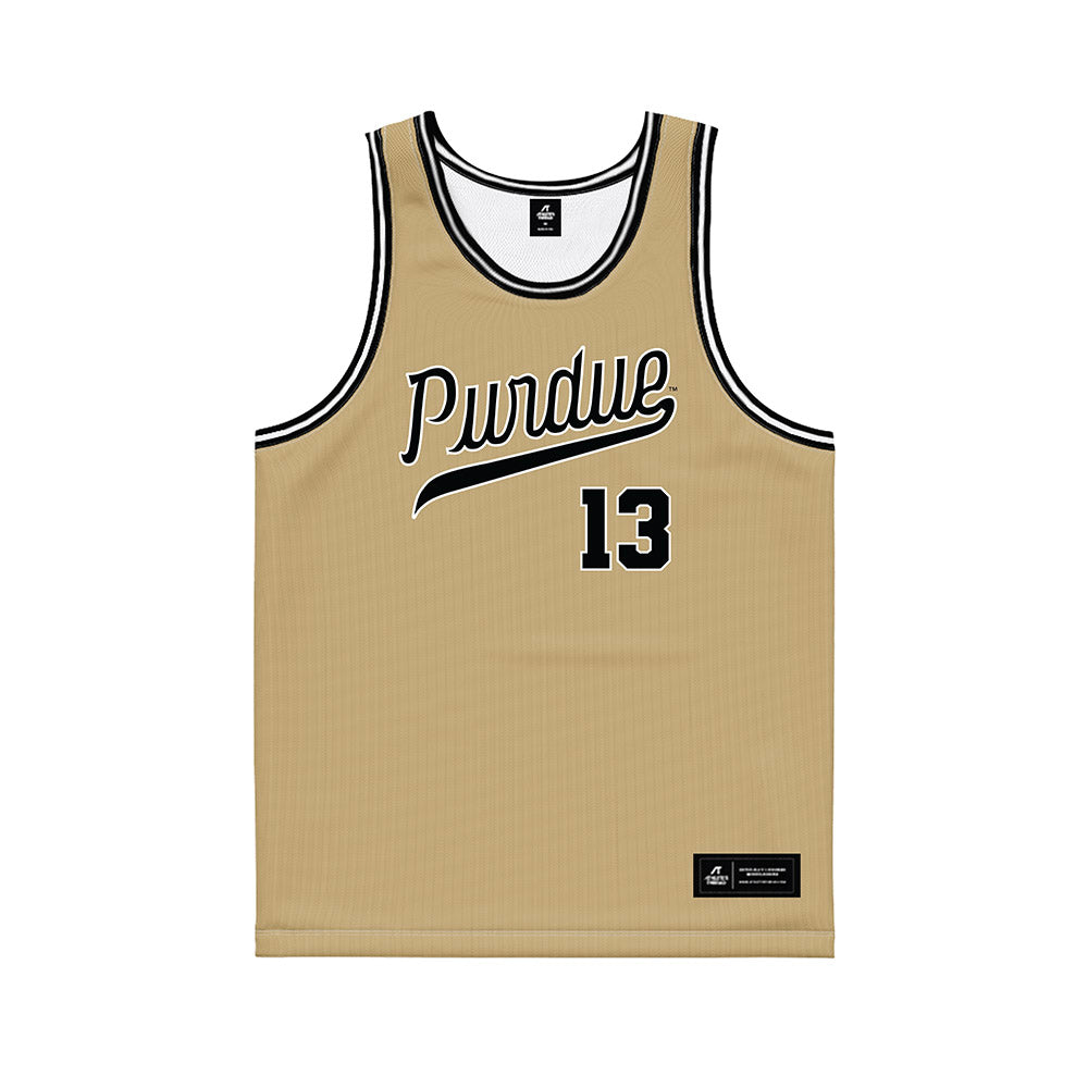Purdue - NCAA Women's Basketball : Saige Stahl - Gold Basketball Jersey-0