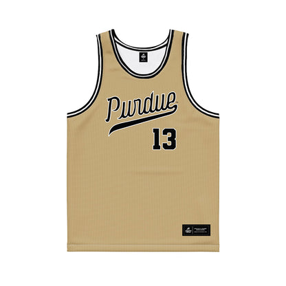 Purdue - NCAA Women's Basketball : Saige Stahl - Gold Basketball Jersey-0