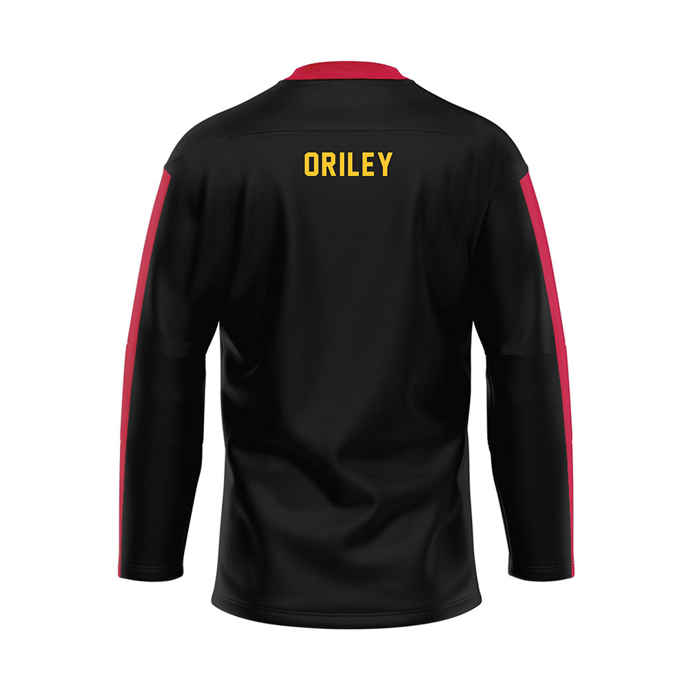 Ferris State - STUNT : Kate ORiley - Black Hockey Jersey-1