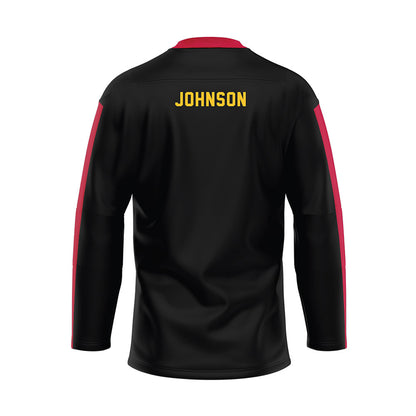 Ferris State - NCAA Cheerleading : Ava Johnson - Black Hockey Jersey-1
