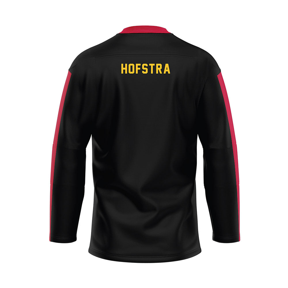 Ferris State - STUNT : Amethyst Hofstra - Black Hockey Jersey-1