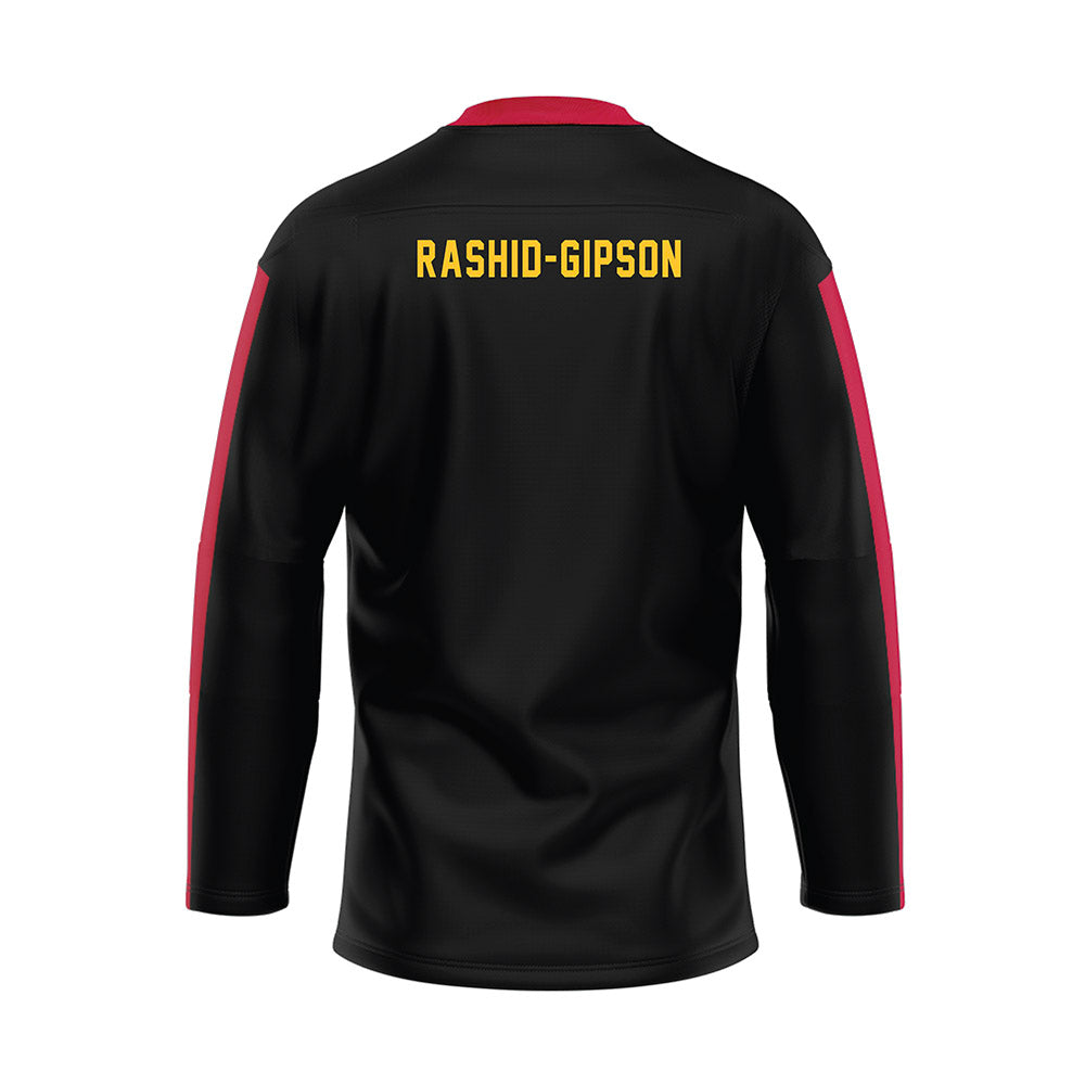 Ferris State - STUNT : Brea Rashid-Gipson - Black Hockey Jersey-1