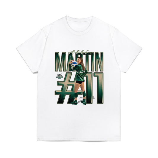 Cleveland State - NCAA Women's Volleyball : Abbi Martin - Collage Comfort Colors T-Shirt-0