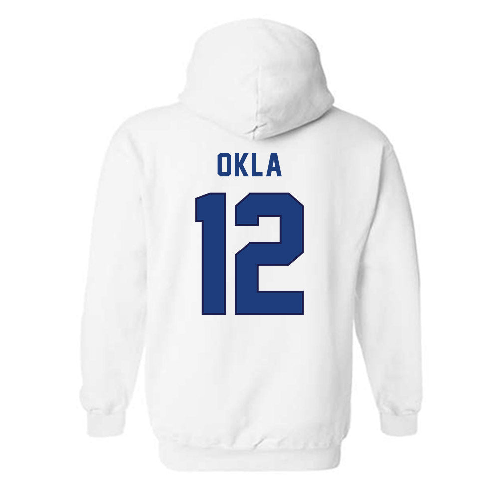 Worcester State - NCAA Men's Basketball : Joe Okla - Classic Shersey Hooded Sweatshirt-1