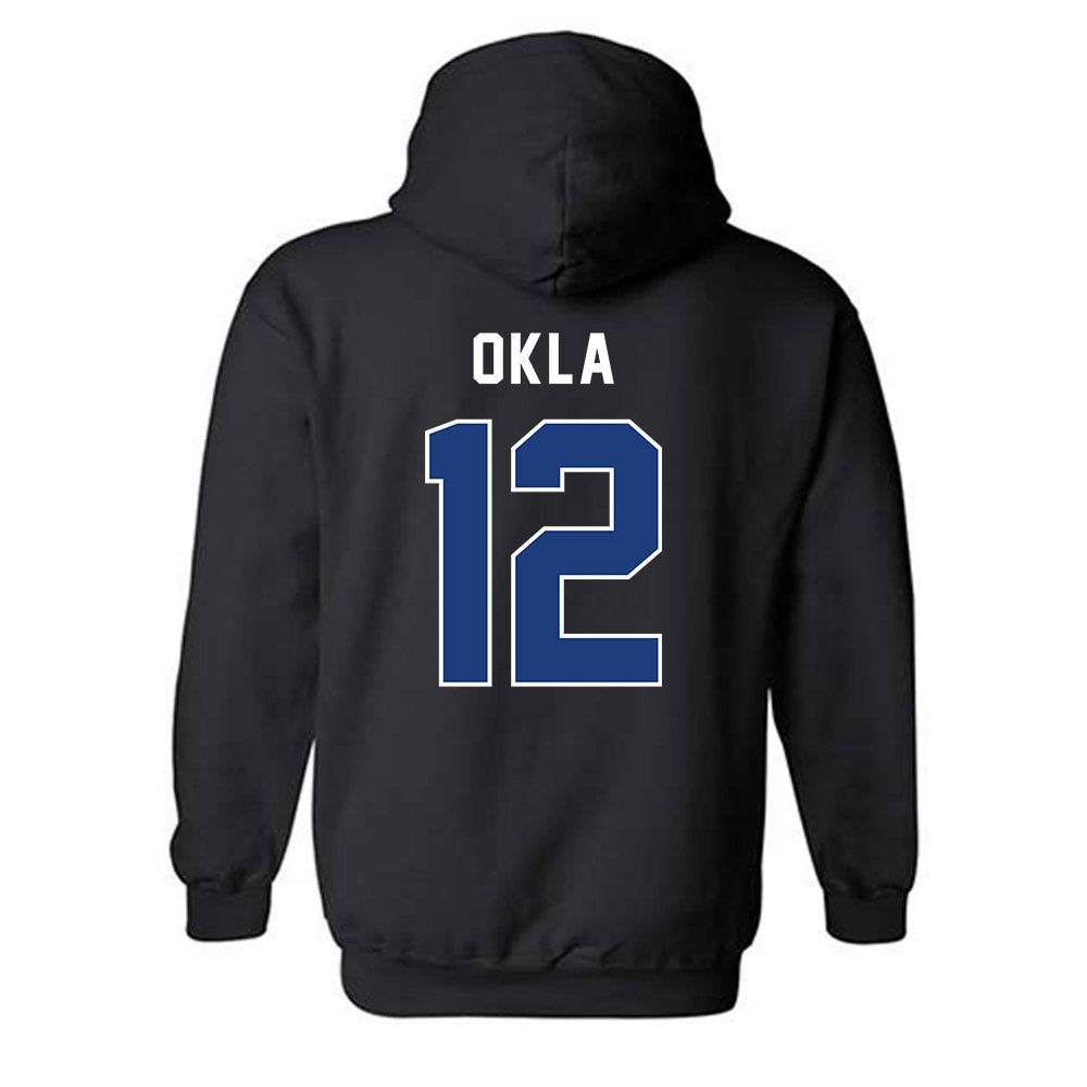 Worcester State - NCAA Men's Basketball : Joe Okla - Classic Shersey Hooded Sweatshirt-1