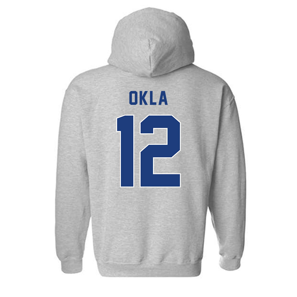 Worcester State - NCAA Men's Basketball : Joe Okla - Classic Shersey Hooded Sweatshirt-1