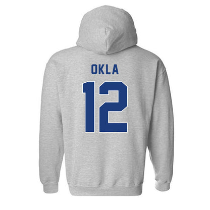 Worcester State - NCAA Men's Basketball : Joe Okla - Classic Shersey Hooded Sweatshirt-1