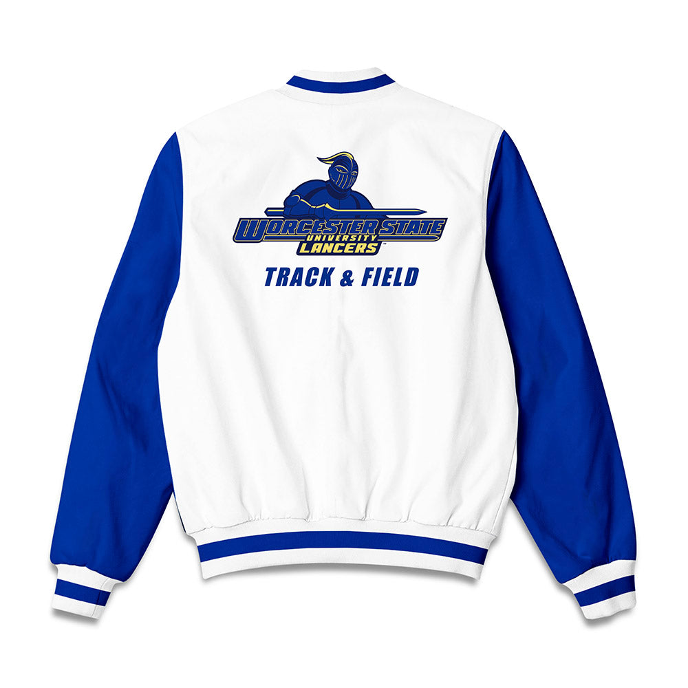 Worcester State - NCAA Men's Track & Field : Matteo Oliveri kuhnle - Bomber Jacket-1