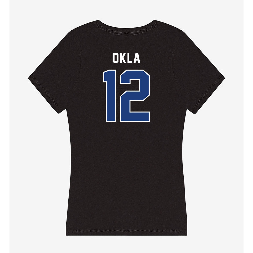 Worcester State - NCAA Men's Basketball : Joe Okla - Classic Shersey Women's V-Neck T-Shirt-1
