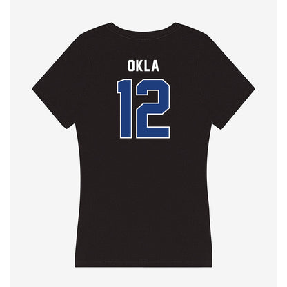 Worcester State - NCAA Men's Basketball : Joe Okla - Classic Shersey Women's V-Neck T-Shirt-1