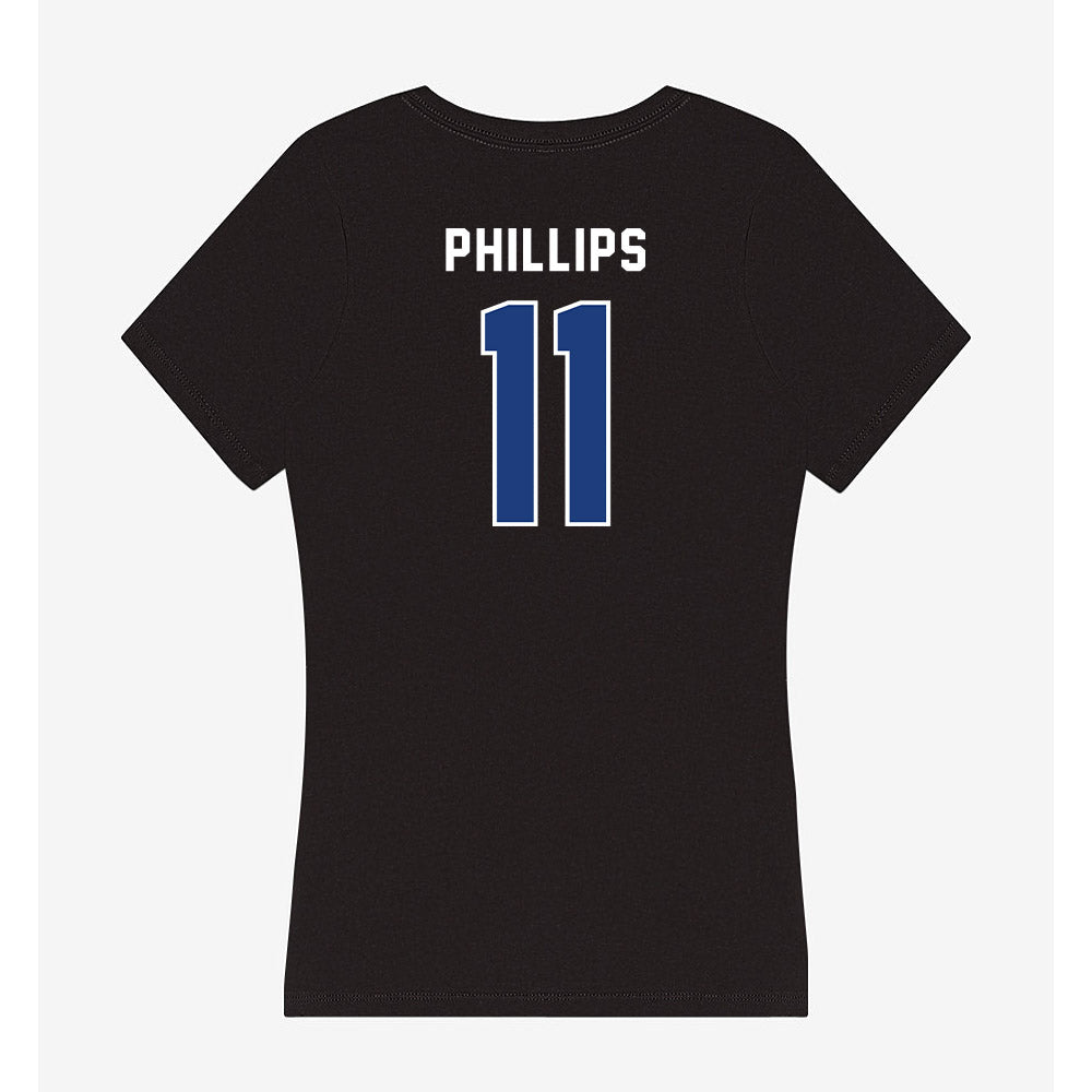 Worcester State - NCAA Men's Basketball : DaShaun Phillips - Classic Shersey Women's V-Neck T-Shirt-1