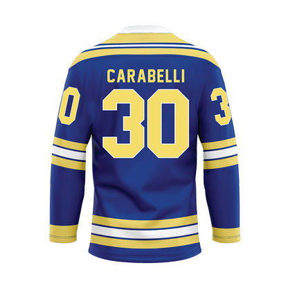 Worcester State - NCAA Men's Ice Hockey : Salvatore Carabelli - Blue Hockey Jersey-1