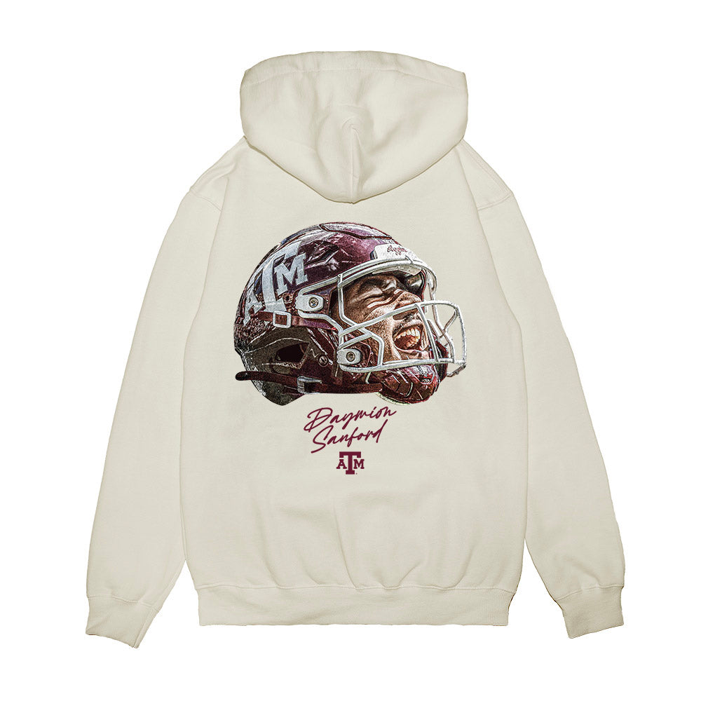 Texas A&M - NCAA Football : Daymion Sanford - Game Face Premium Hooded Sweatshirt-1