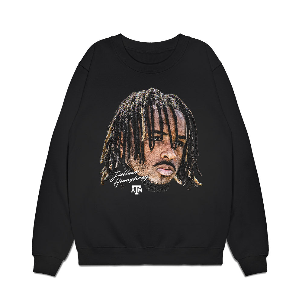 Texas A&M - NCAA Football : Julian Humphrey - Game Face Premium Crewneck Sweatshirt-0