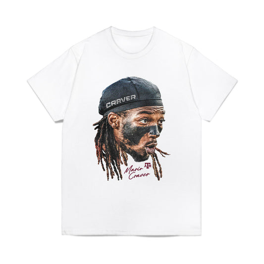 Texas A&M - NCAA Football : Mario Craver - Game Face Comfort Colors T-Shirt-0