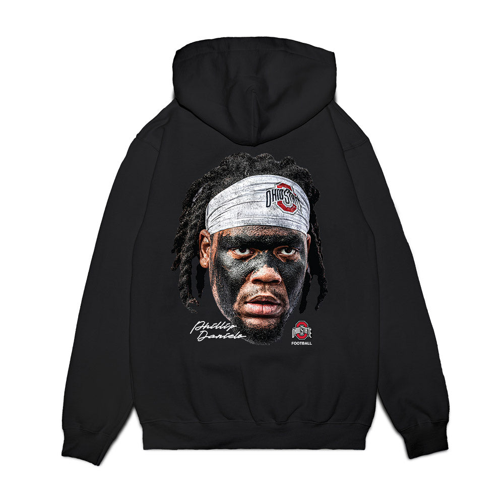 Ohio State - NCAA Football : Phillip Daniels - Game Face Premium Hooded Sweatshirt-1