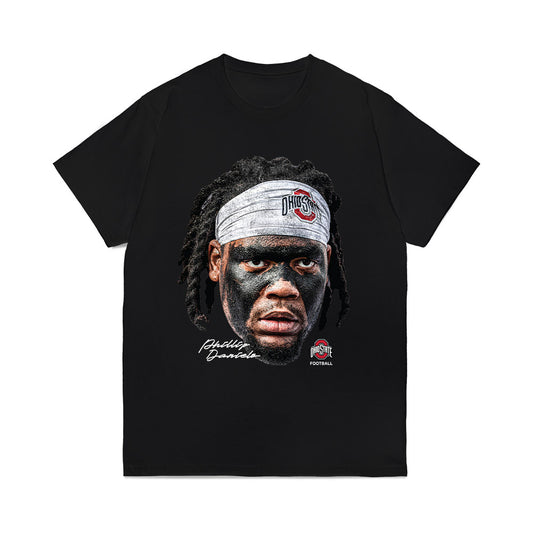 Ohio State - NCAA Football : Phillip Daniels - Game Face Comfort Colors T-Shirt-0