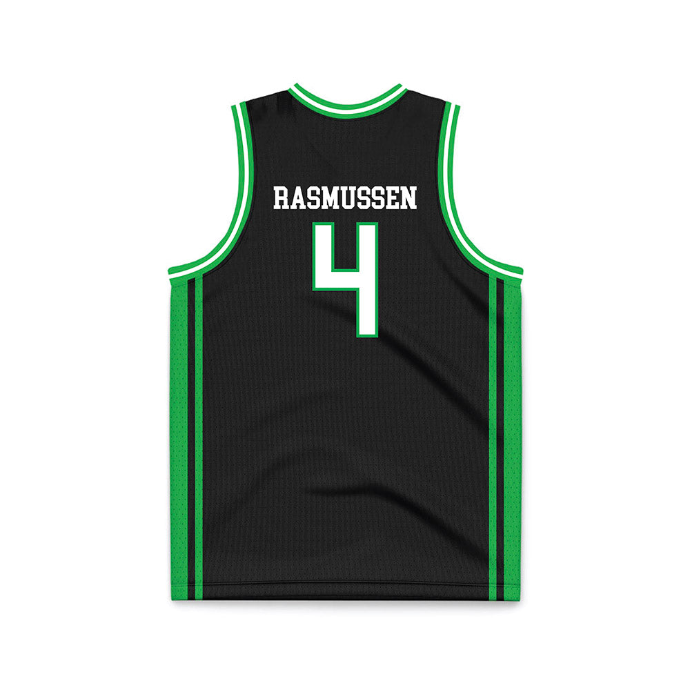 Marshall - NCAA Men's Basketball : Luke Rasmussen - Black Basketball Jersey-1