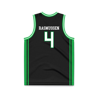 Marshall - NCAA Men's Basketball : Luke Rasmussen - Black Basketball Jersey-1