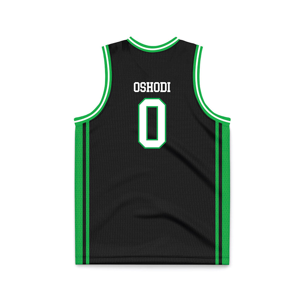 Marshall - NCAA Men's Basketball : Fazl Oshodi - Black Basketball Jersey-1