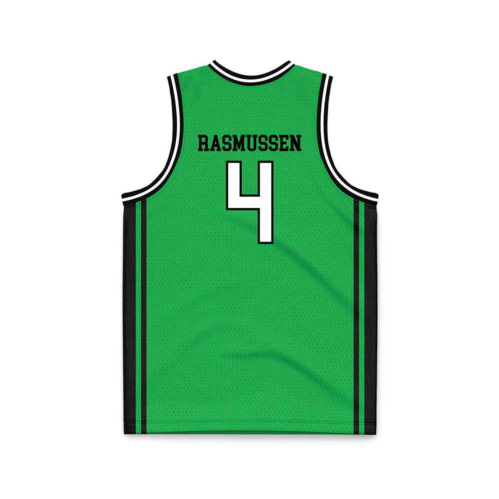 Marshall - NCAA Men's Basketball : Luke Rasmussen - Green Basketball Jersey-1