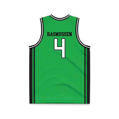 Marshall - NCAA Men's Basketball : Luke Rasmussen - Green Basketball Jersey-1
