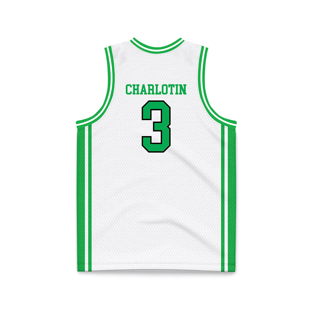 Marshall - NCAA Men's Basketball : Alex Charlotin - White Basketball Jersey-1