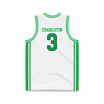 Marshall - NCAA Men's Basketball : Alex Charlotin - White Basketball Jersey-1