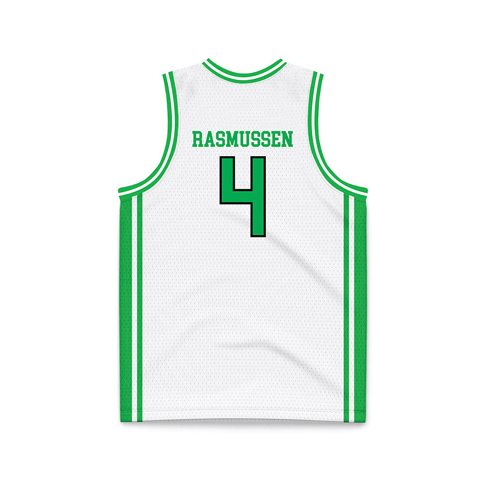 Marshall - NCAA Men's Basketball : Luke Rasmussen - White Basketball Jersey-1