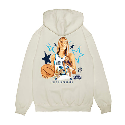 UNF - NCAA Women's Basketball : Elle Blatchford - Collage Premium Hooded Sweatshirt-1