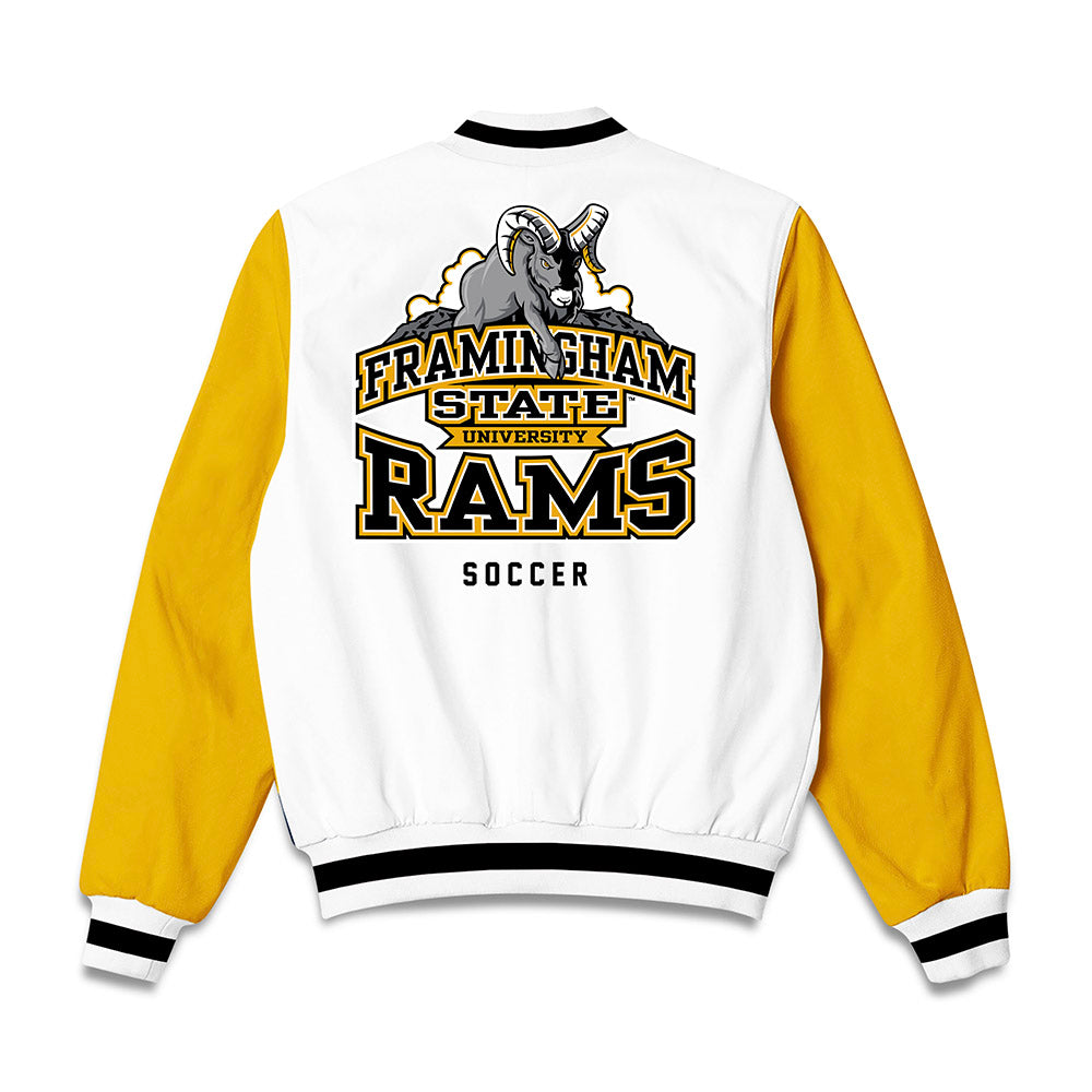 Framingham State - NCAA Women's Soccer : Tarynn Smith - Bomber Jacket-1