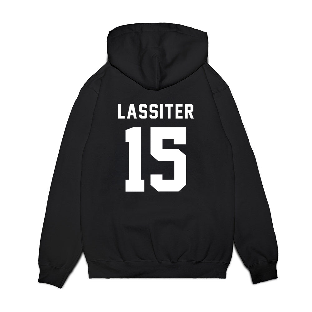 Delaware - NCAA Football : Gevaris Lassiter - Sports Shersey Premium Hooded Sweatshirt-1
