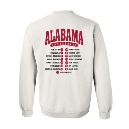 Alabama - NCAA Women's Basketball : - Roster List Crewneck Sweatshirt-1