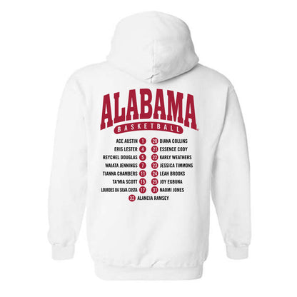Alabama - NCAA Women's Basketball : - Roster List Hooded Sweatshirt-1
