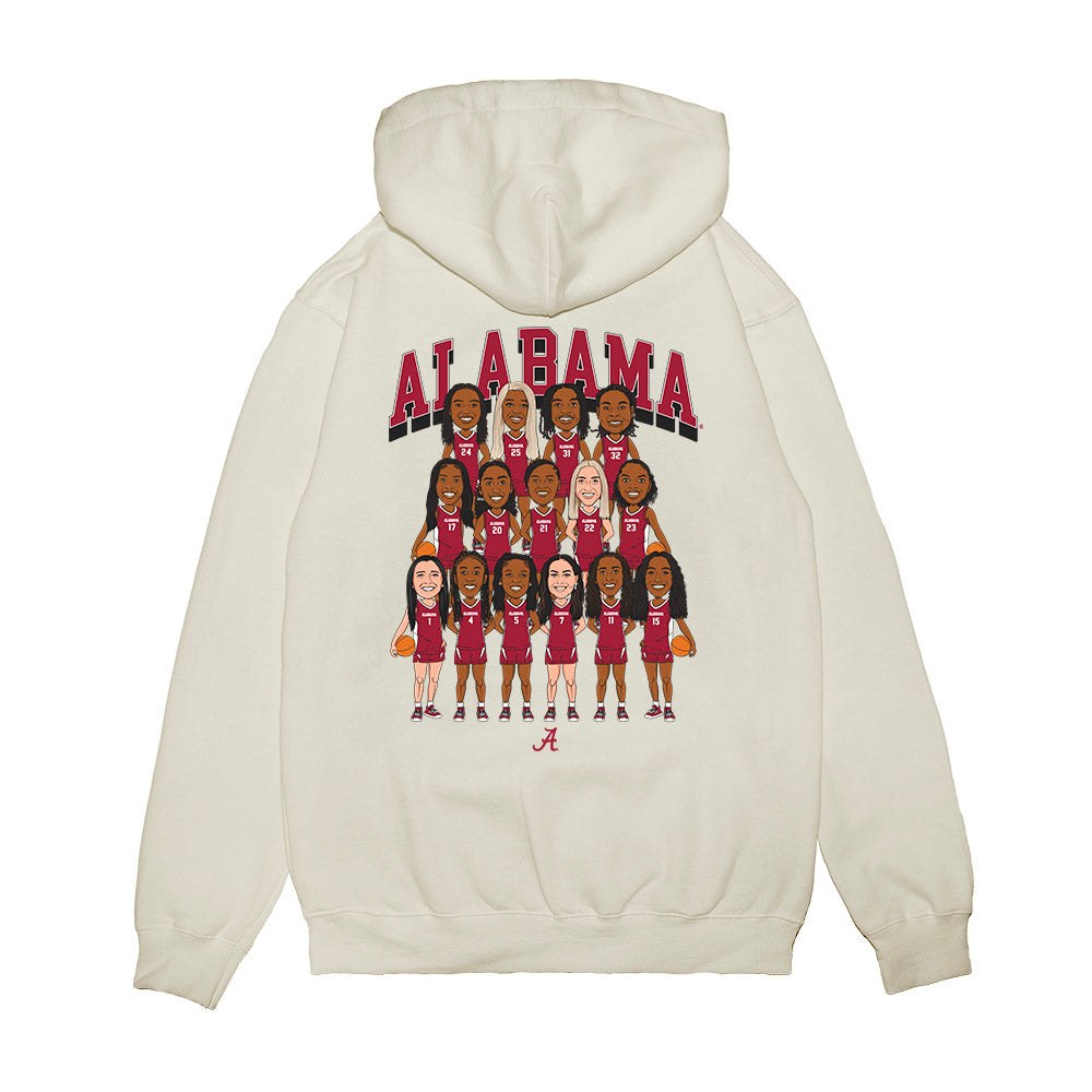 Alabama - NCAA Women's Basketball : - Team Caricature Premium Hooded Sweatshirt-1