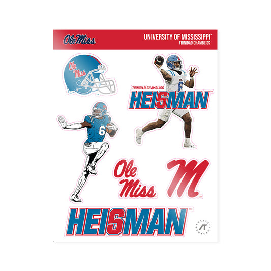 Ole Miss - NCAA Football : Trinidad Chambliss - Sticker Sheet-0