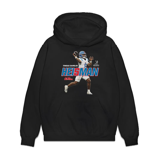 Ole Miss - NCAA Football : Trinidad Chambliss - Heisman Premium Hooded Sweatshirt-0